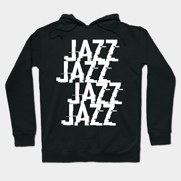 Jazz typography Hoodie by lkn